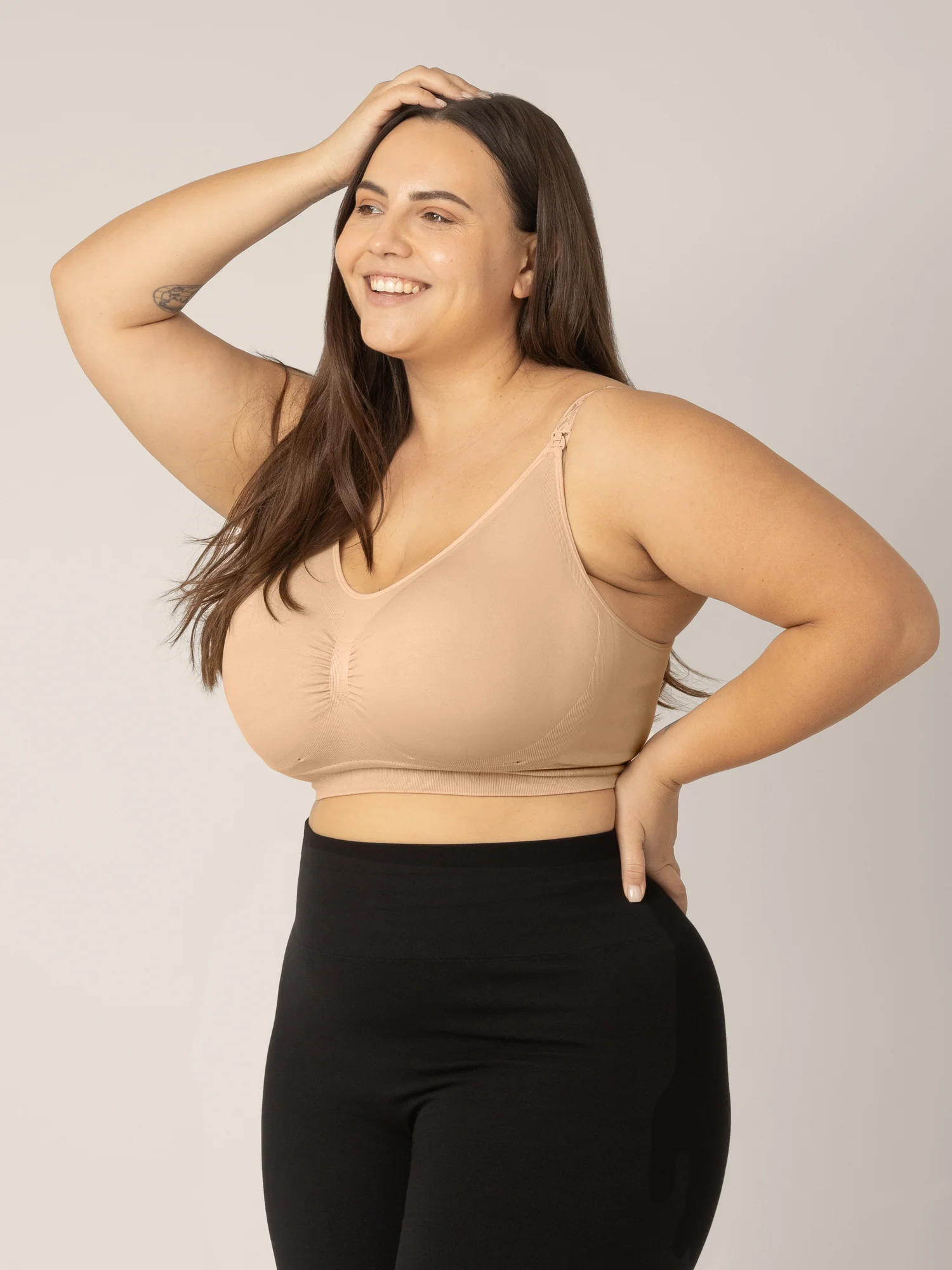 Simply Sublime® Nursing Bra in Beige with Wireless Support