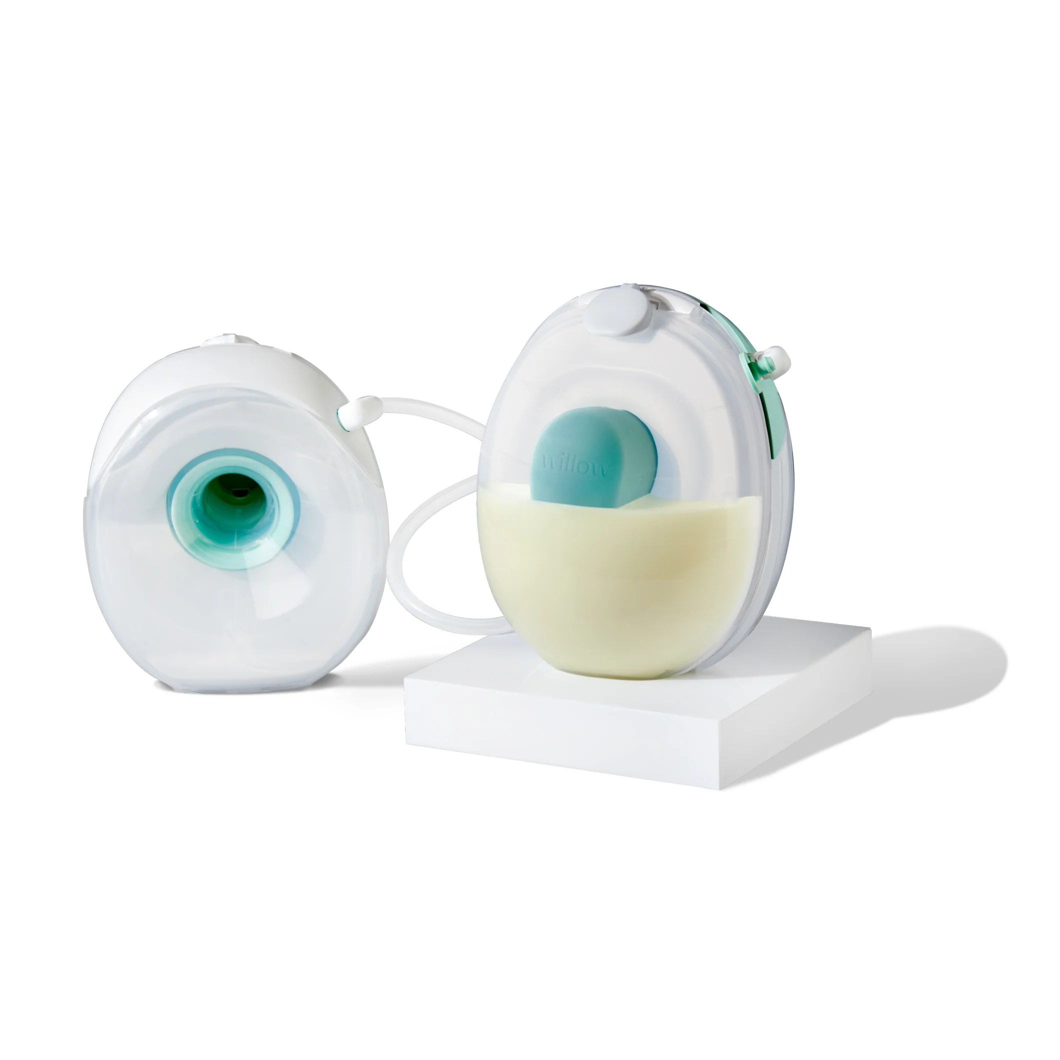 Willow Sync tragbare Milchpumpe mit zwei Bechern und verstellbarem Schlauch