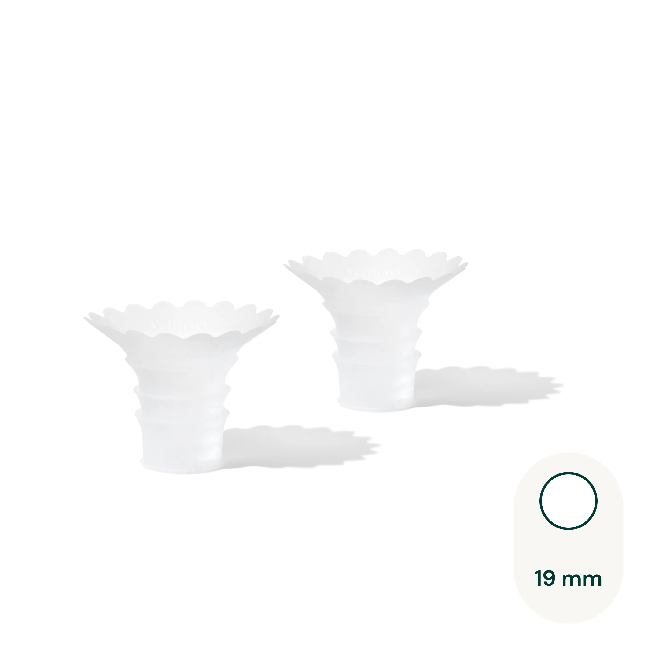 Willow Sizing Insert Set 2-Pack for Smaller Flange Sizes