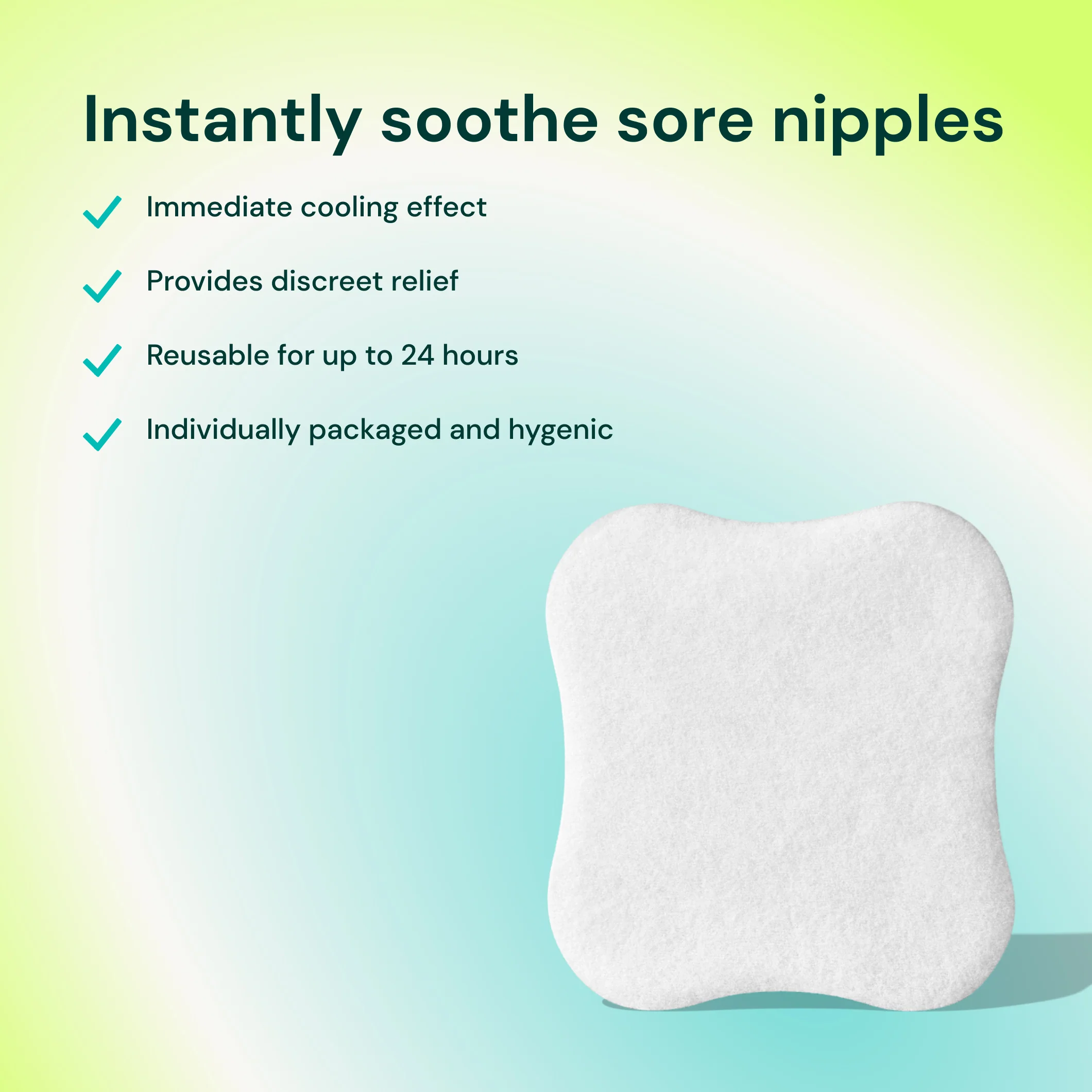 Cooling Gel Nipple Pads for Sore Nipples Between Sessions