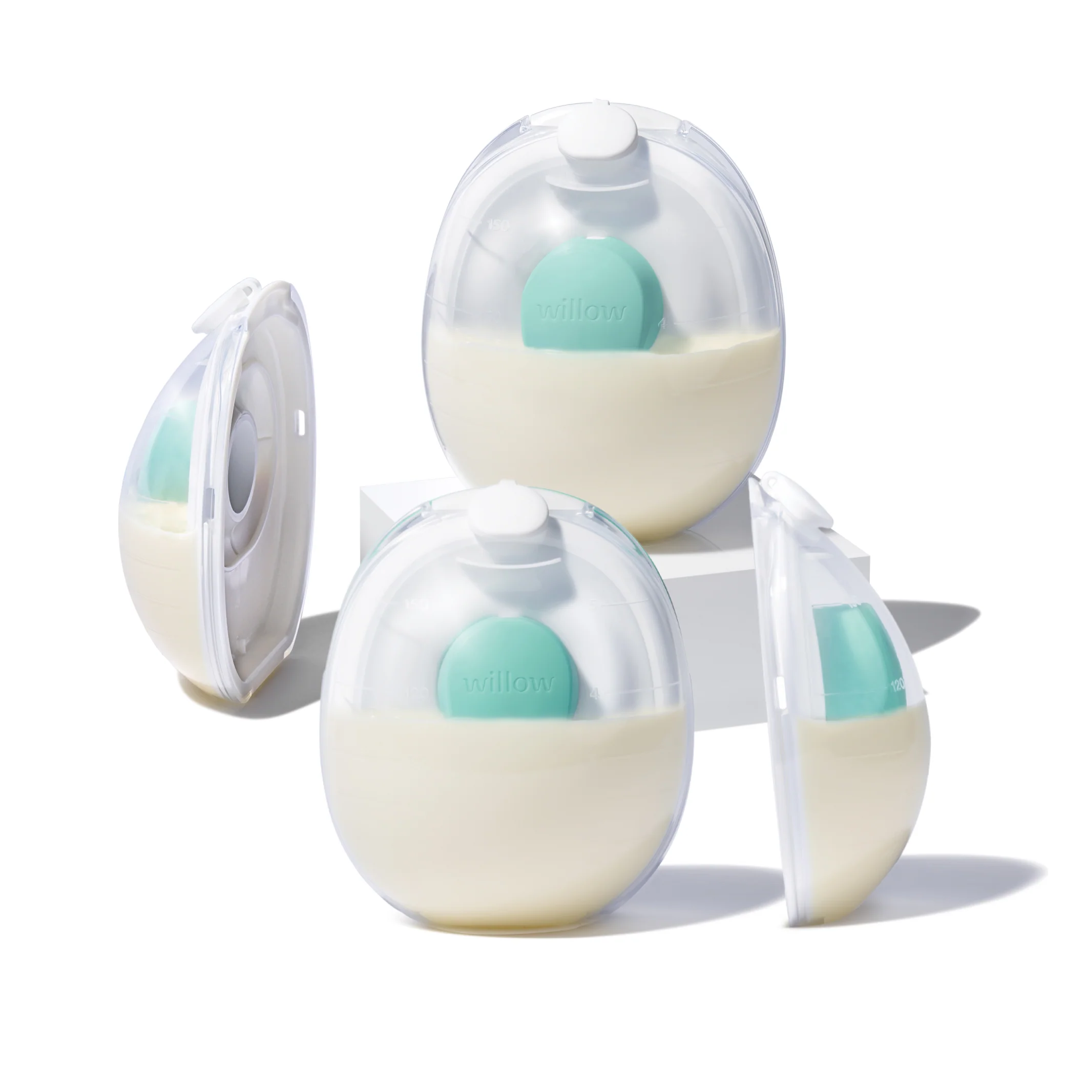 Willow Go Ersatz-Splashguard-Behälter-Bundle für weniger Reinigungen