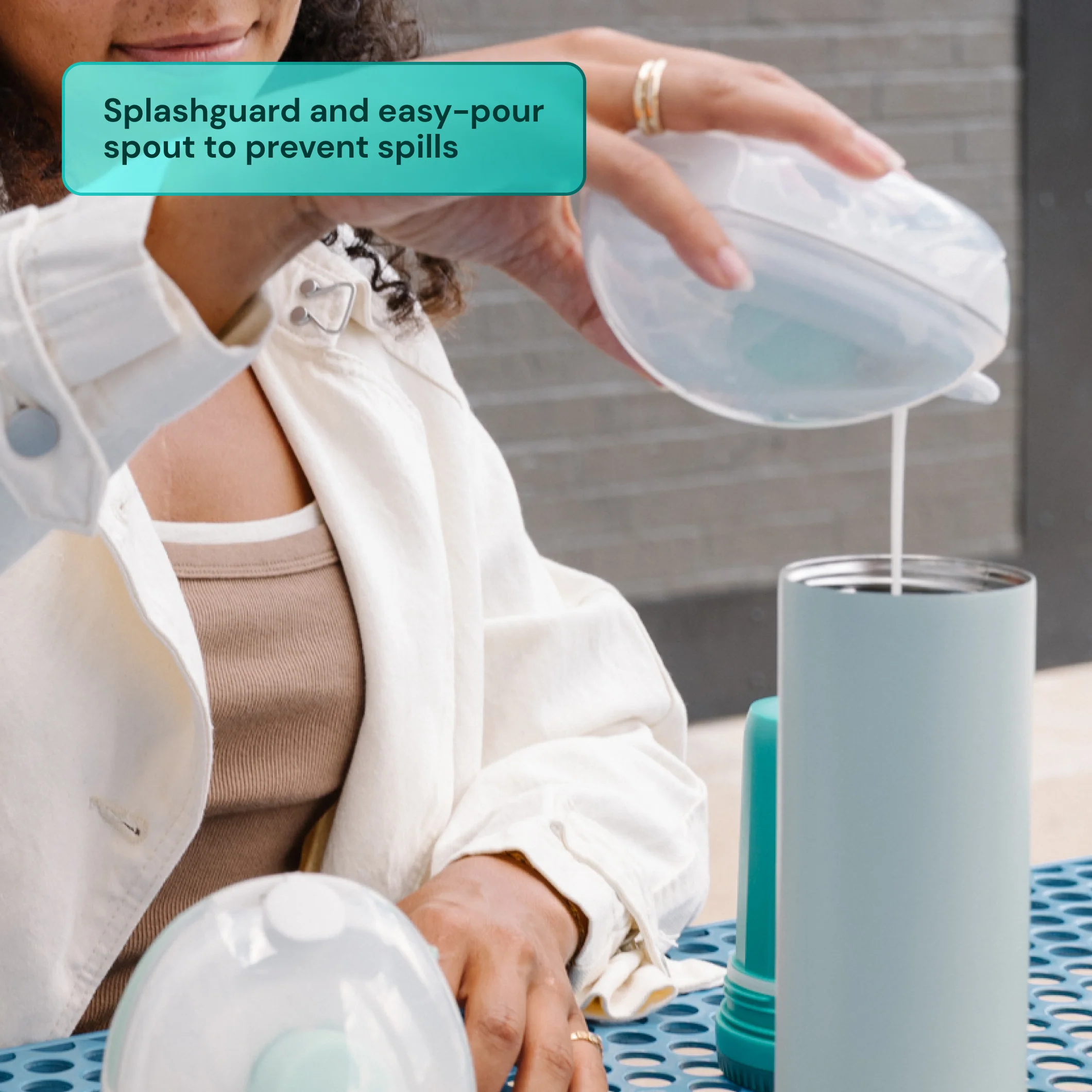 Extractor de leche wearable Willow Sync con dos copas y tubos ajustables