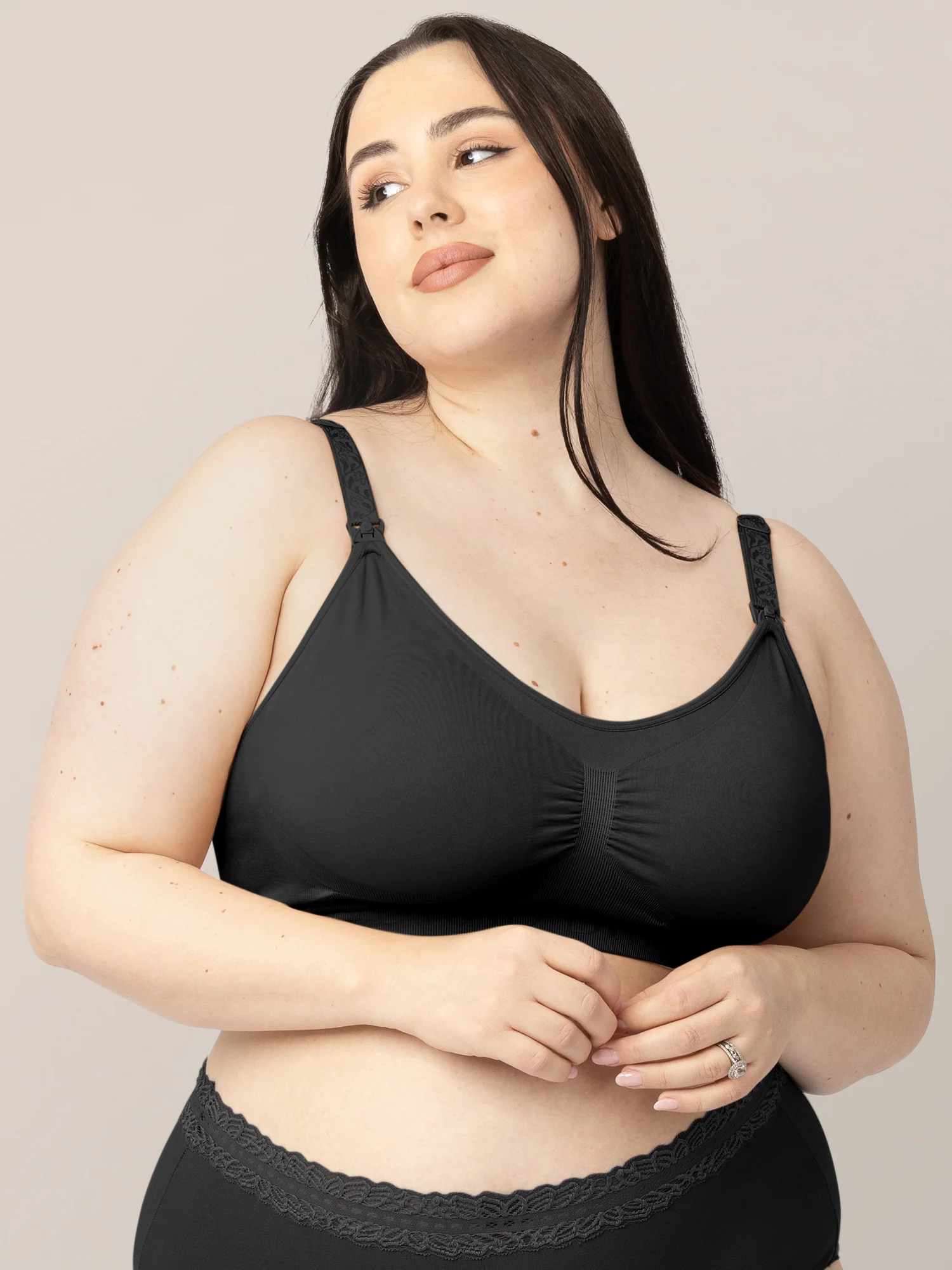 Simply Sublime® Nursing Bra in Black for Everyday Full Coverage
