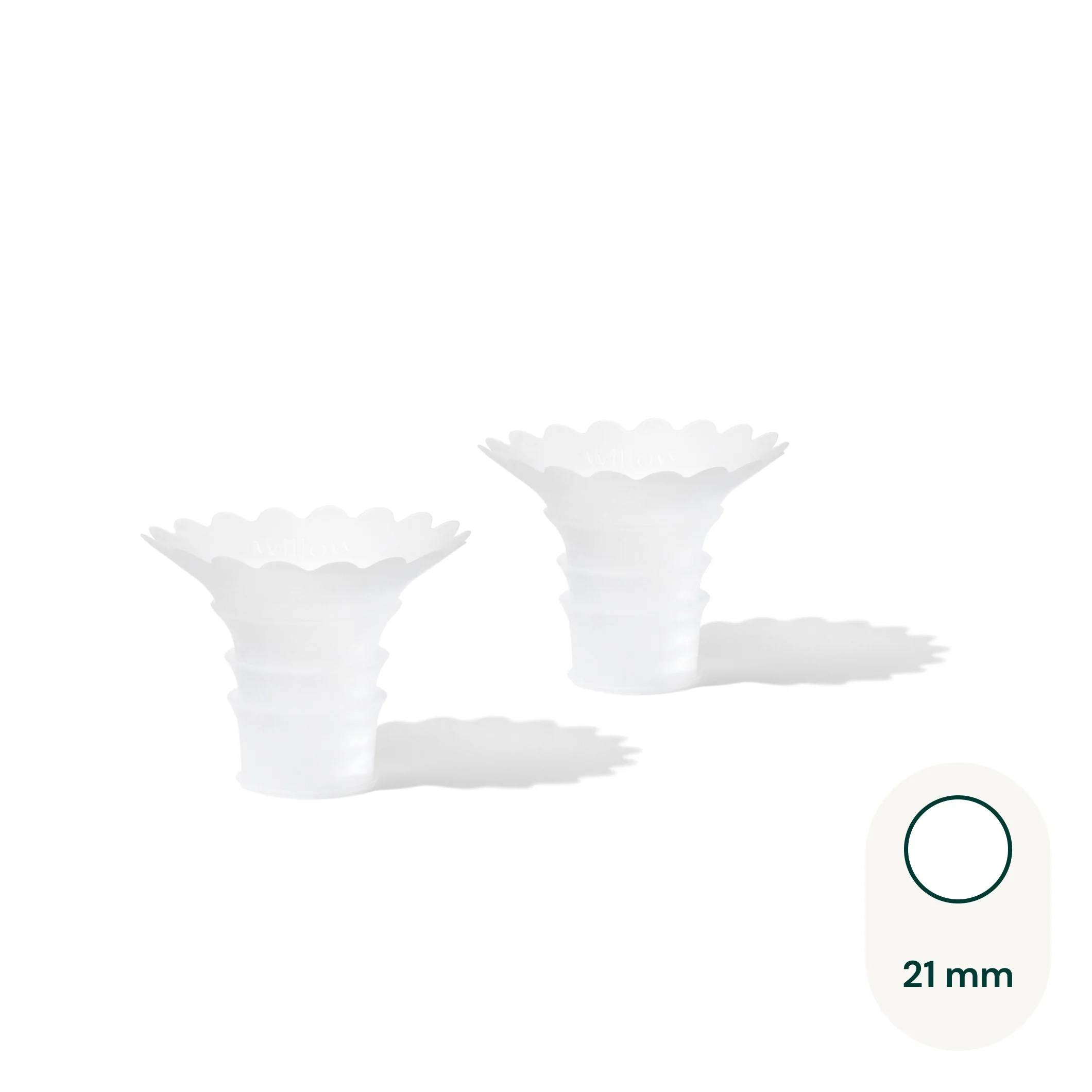 Willow Sizing Insert Set 2-Pack for Smaller Flange Sizes