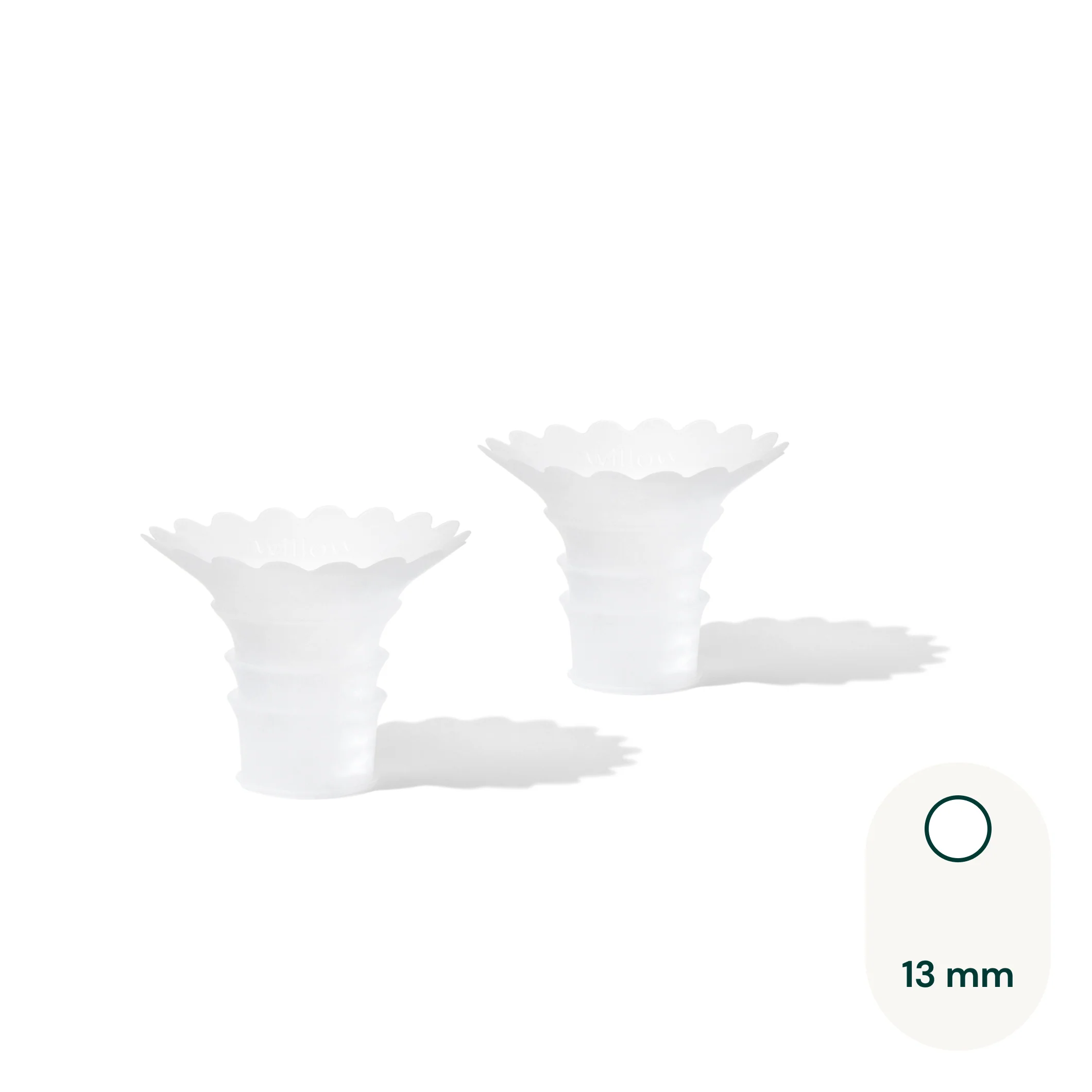 Willow Sizing Insert Set 2-Pack for Smaller Flange Sizes